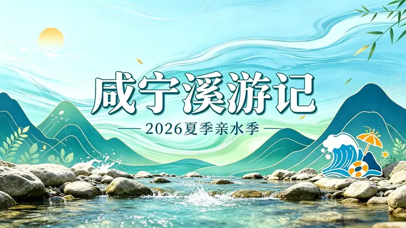 咸宁古村溪谷藏凉 2026亲水季开启城市亲子的文艺山野漫游