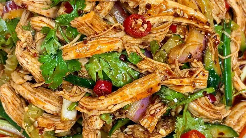 拌鸡丝够不够爽口,凉拌汁很关键,教你熟食店不外传的秘方,清爽解腻