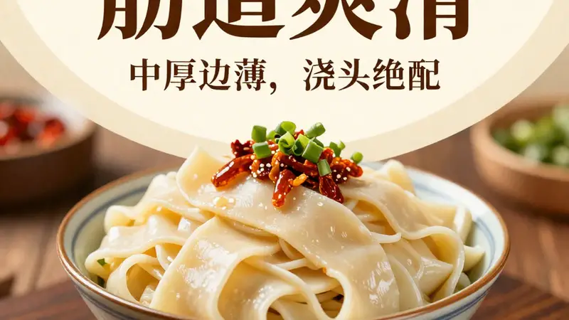 刀削面的“筋道爽滑”：中厚边薄，浇头绝配！
