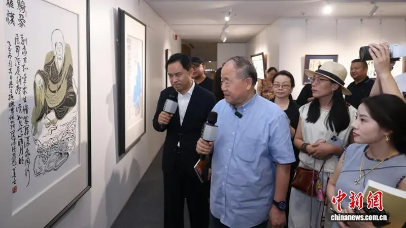 莫言王振七年结伴壮游，十八罗汉诗画传递乐观