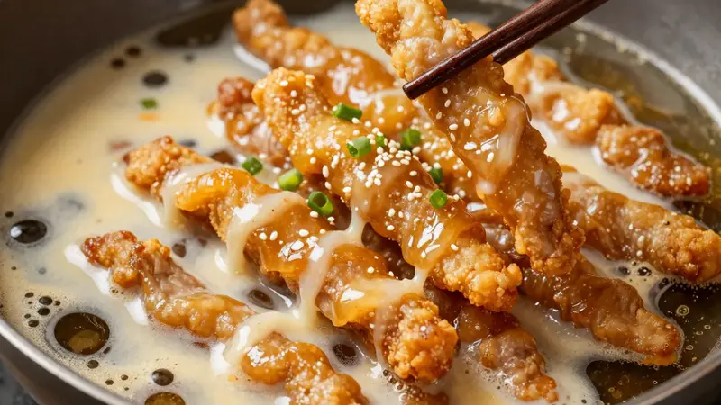软炸里脊：外酥里嫩不返潮，大厨独家调粉秘方
