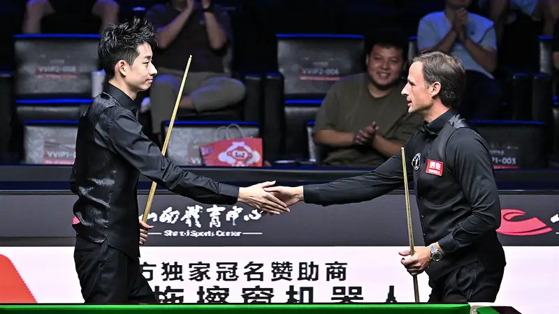 斯诺克中国公开赛-吴宜泽2-6吉尔伯特无缘八强 周跃龙6-4刘宏宇