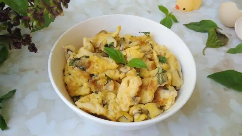 越吃越香的九层塔，炒蛋也美味！