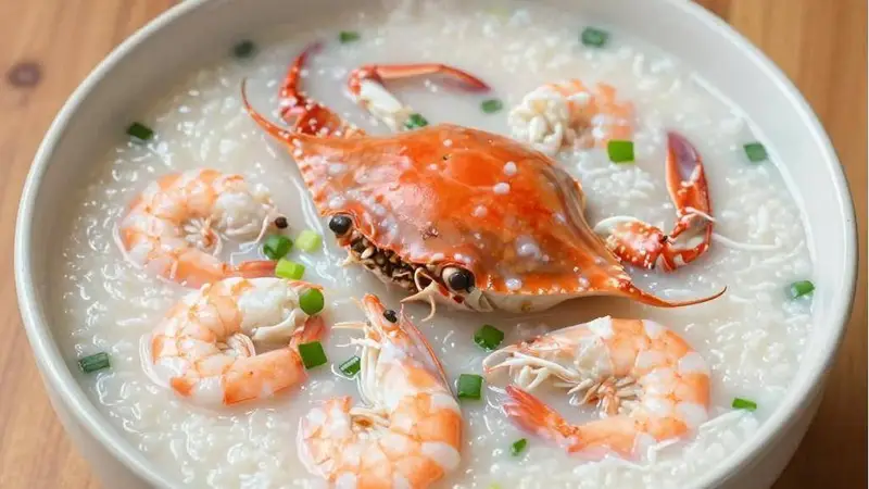 宁波古城烟火气 梭子蟹海鲜粥的家常熬煮窍门