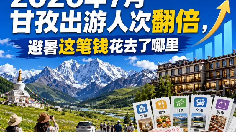 2026年7月甘孜出游人次翻倍，避暑这笔钱花去了哪里