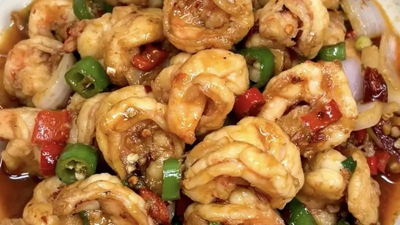 洋葱炒虾仁冷藏复热也美味,通勤族午餐晚餐都搞定!