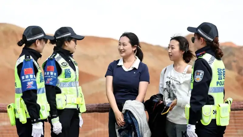 张掖古城添新韵 旅游110暖化文旅温度