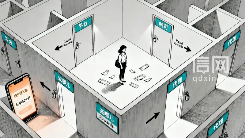 去哪儿旅行约定退还的积分两个月未到账 平台推给航司，航司推给代理