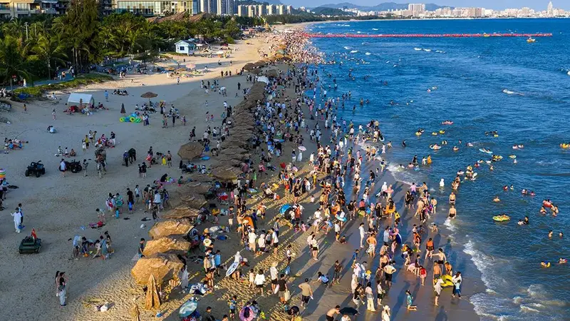 好海水,在汕尾•每日一图|沐光观海 乐游金町