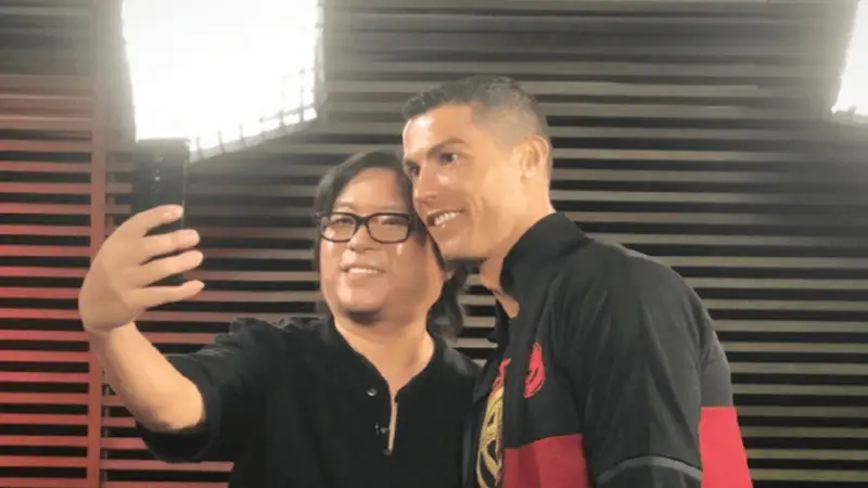 高晓松晒与C罗旧合照：20年英姿飒爽，谢谢C罗！