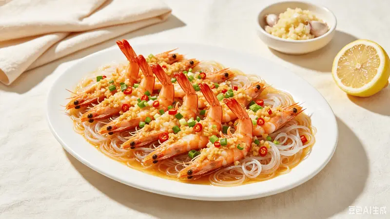 家常蒜蓉粉丝蒸虾鲜香味美零失败做法