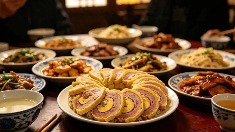 从嘉靖的囚车干粮到钟祥酒席头菜，这卷蛋皮传了五百年