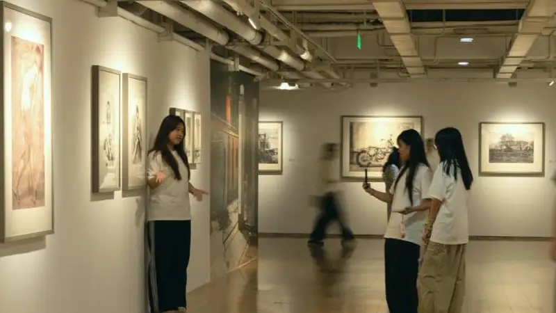 央美百年素描精品展长沙启幕,勾勒中国造型艺术教育百年脉络