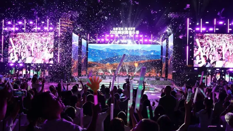 今夜，同心公园太燃太美！