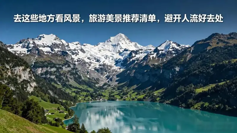 去这些地方看风景，旅游美景推荐清单，避开人流好去处