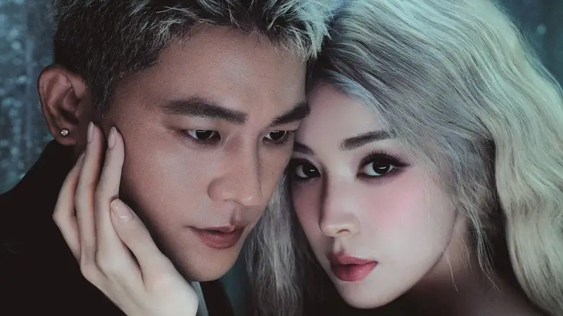 古力娜扎与欧豪拍摄双人大片 化身金发女郎性感吸睛