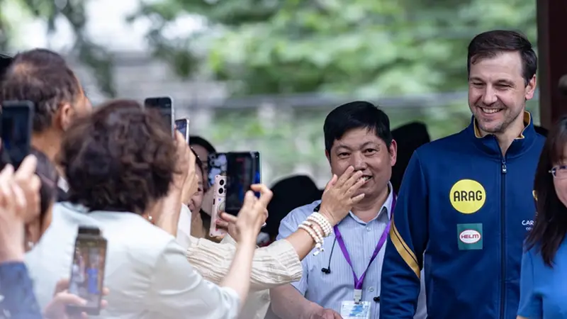 乒坛传奇波尔重返“第二故乡”，续写二十载中国缘