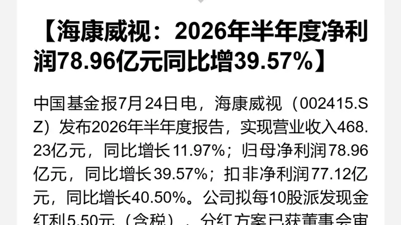 002415，最新消息！