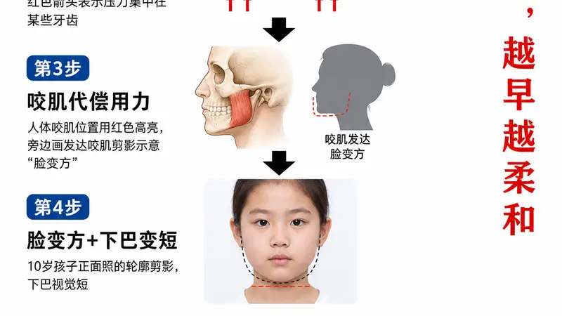 别等孩子脸变方了才后悔!这个决定颜值的关键期,很多家长都错过了