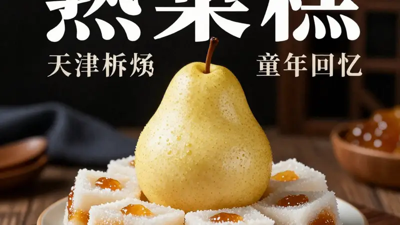 熟梨糕：天津孩子的童年回忆，果酱与米糕的碰撞