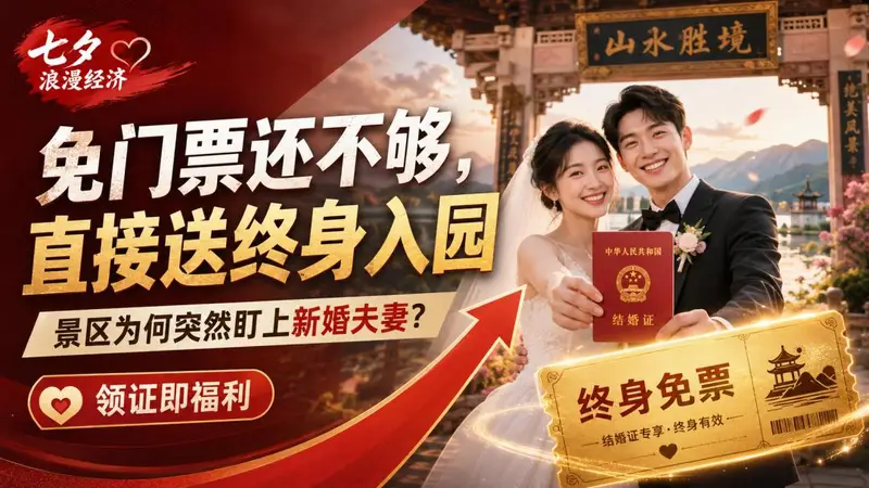 免门票还不够，直接送终身入园：景区为何突然盯上新婚夫妻？