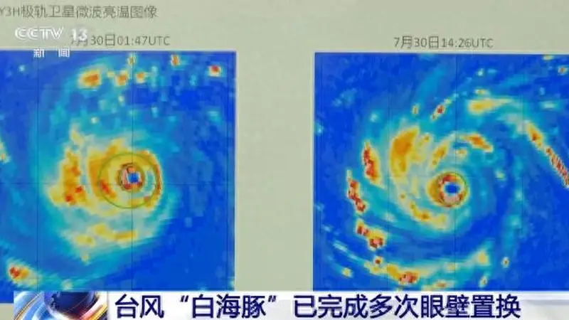 台风也有“双眼皮”？白海豚多次眼壁置换，堪称“卷王”
