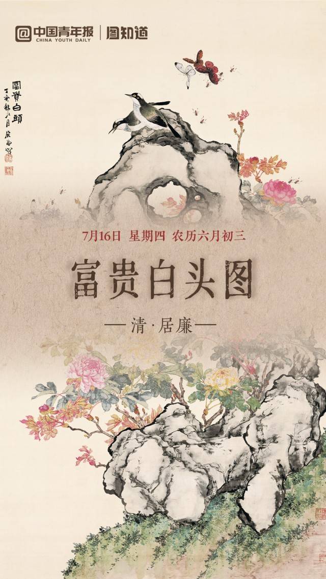 图知道｜《富贵白头图》：牡丹富贵 白头偕老