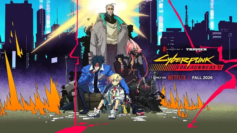 赛博朋克:边缘行者2定档2026秋Netflix,扳机社制作10集动画