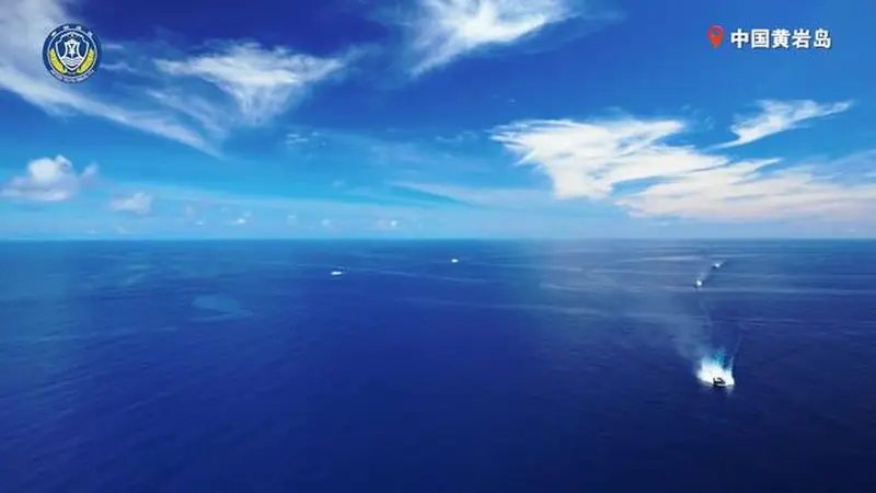 现场画面！事关黄岩岛，南部战区、中国海警同日行动