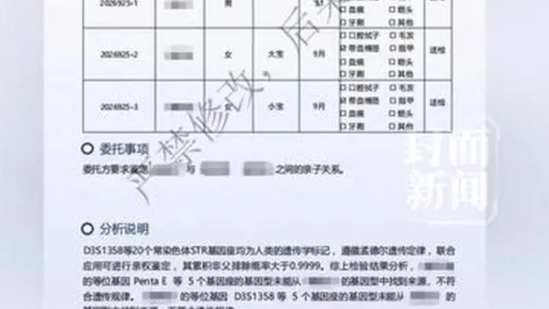 男子结婚8年养育3个女儿，司法鉴定实锤：确无亲子关系！当事人气愤又无奈：心疼无辜的孩子