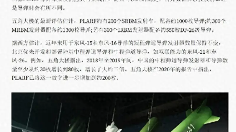 美媒称中国弹道导弹不到3000枚？产能潜力远超伊朗，战时库存难估