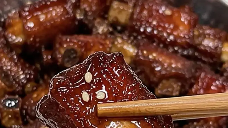 巨巨好吃的糖醋排骨!酸甜入味,连骨头都想啃干净