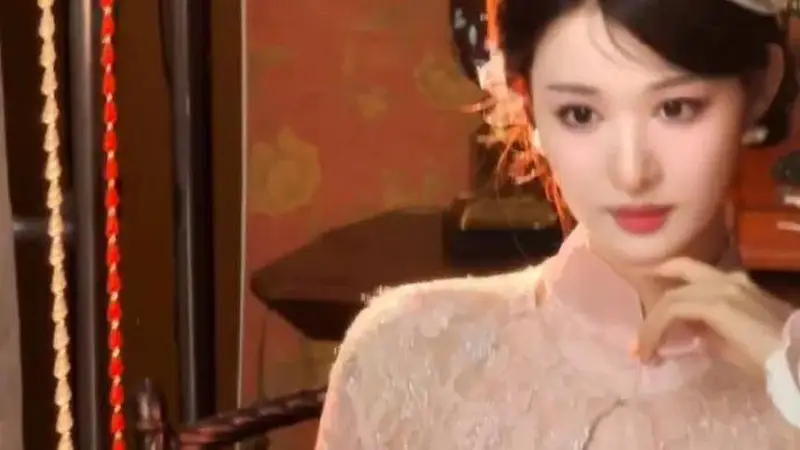 让王楚然穿旗袍的是天才！优雅温婉曼妙身材美到犯规
