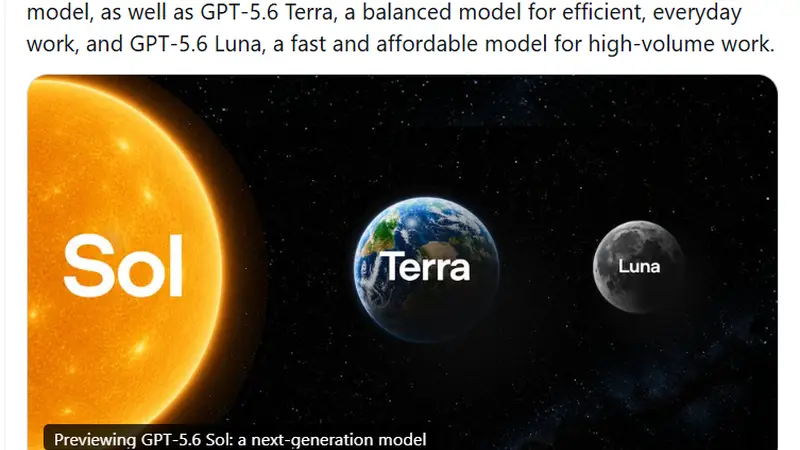 OpenAI发布GPT-5.6系列模型